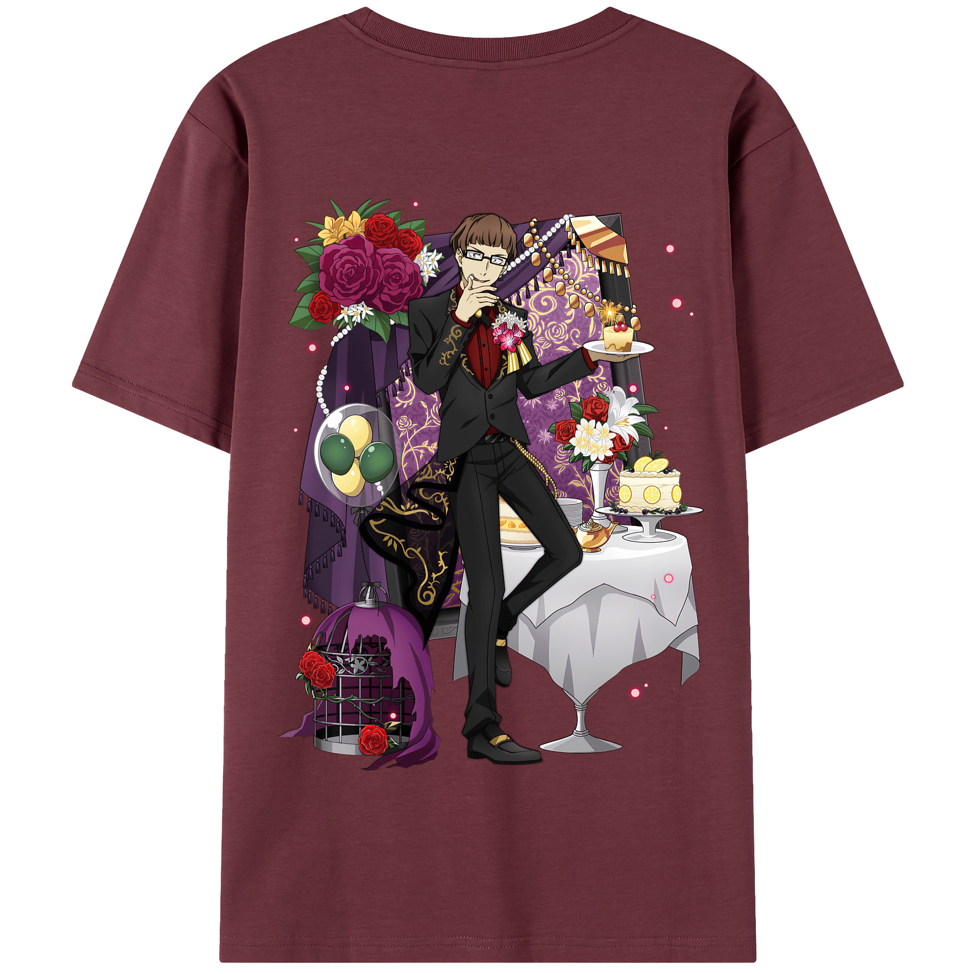 （画像用） 文豪ストレイドッグス Bungo Stray Dogs 綿100％半袖Tシャツ（背面プリント）